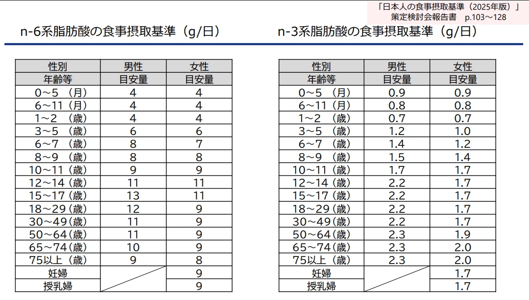 出典：日本人の食事摂取基準（2025年版）の策定ポイント